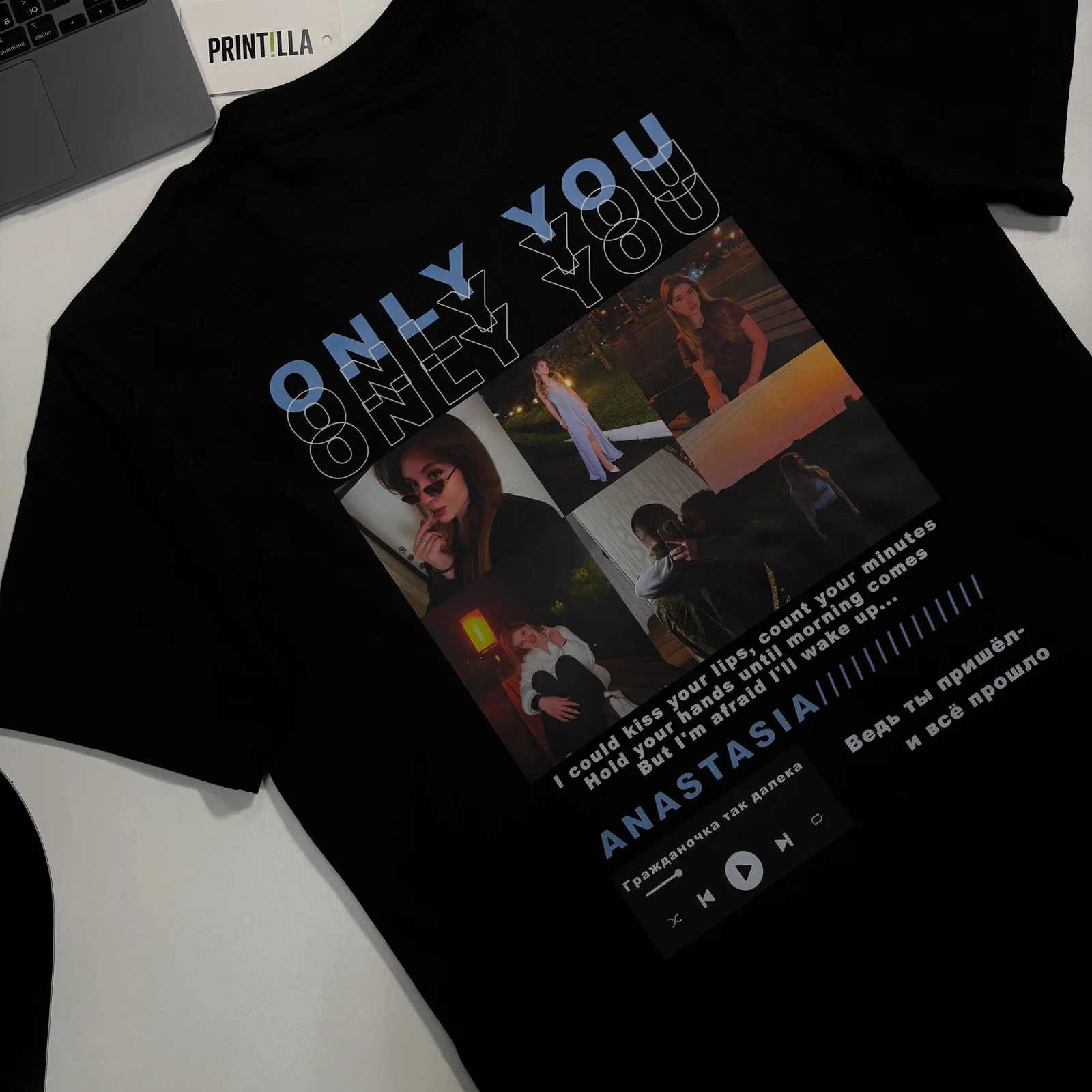 Футболка Only you с вашими фотографиями — обложка
